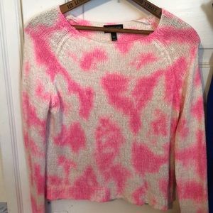 Pink and White topshop knitted sweater